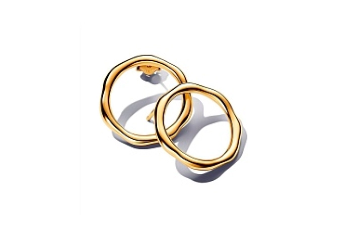 14k Gold-plated stud earrings