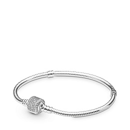 Silver bracelet with clear cubic zirconia/Серебряный браслет с чистым кубическим цирконием