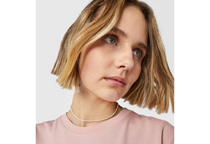 SILVER GOLDPLATED CHOKER CULT.PEARL 38CM