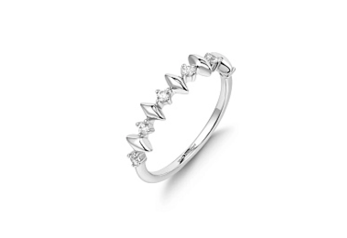 Silver Multi Sparkle Ring