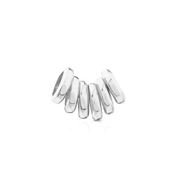 SILVER PACK 6 RINGS 2X1MM