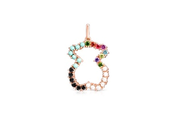 SILVER GOLD PLATED PENDANT  PEARL GEMS