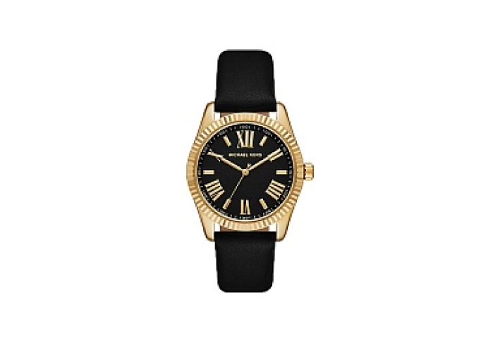 ANALOG WATCH 0 JWL GP LEATHER STRAP