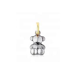 SILVER GOLDPLATED PENDANT RUTHENIUM 11MM