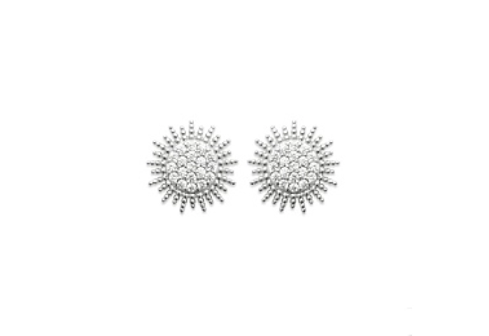 EARRINGSRHODIUM PLATEDSILVER CZ925