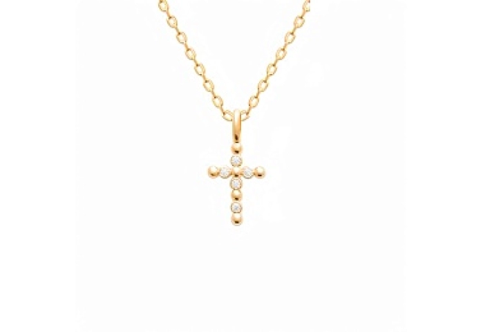 PENDANTMICROSET18CZKT GOLD PLATED