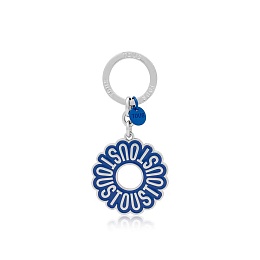 ZN.LAT.RE,KEYCHAIN T CIRCLE LOGO BLUE