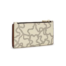 PVC.PU.CO,WALLET S FLAT K ICON BEIGE-M