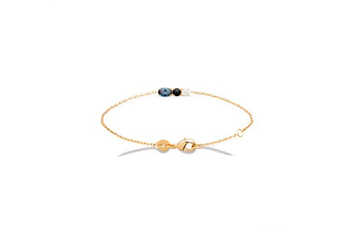 BRACELETCZ GENUINE18STONEKT GOLD PLATED