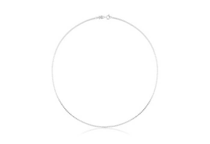 SILVER CHOKER 75 x 45CM CHAIN