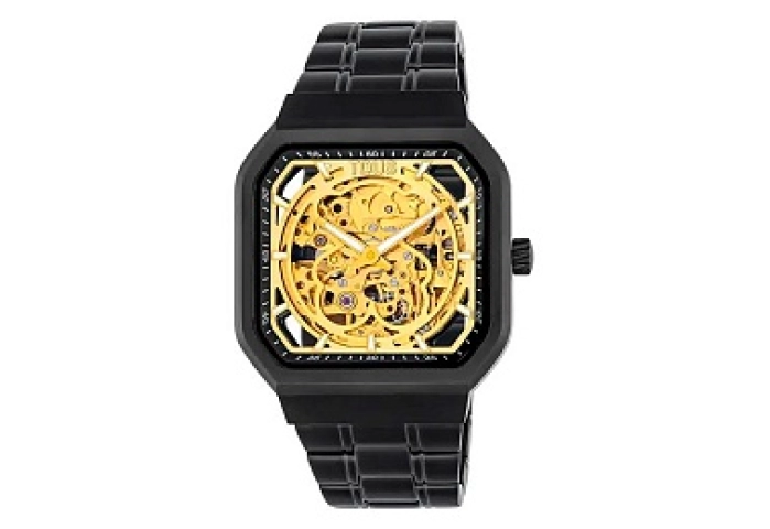 WATCH STAINLESS STEEL IP BLACK BRACELET