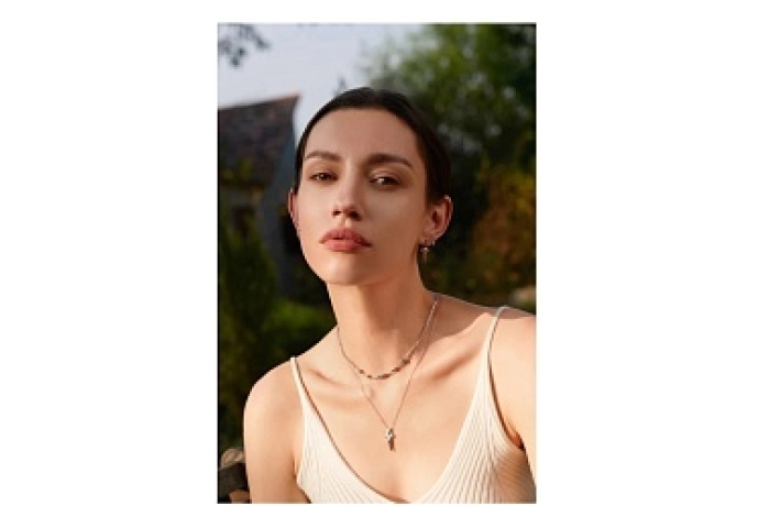 Silver Geometric Chain Necklace
