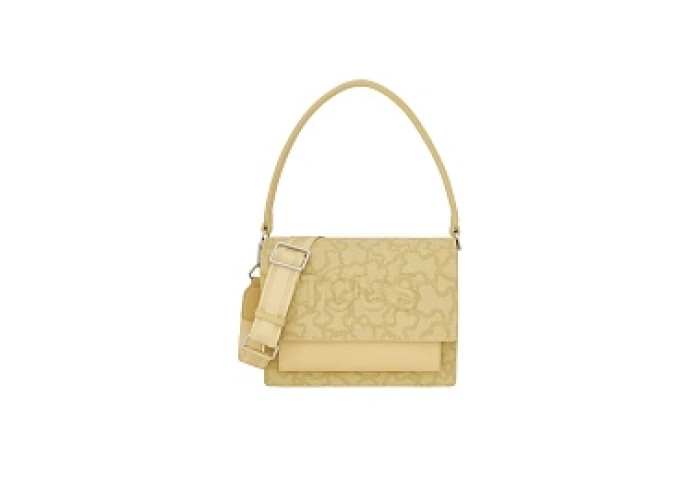 PVC.PU.COT.AL,HANDBAG M. K ICON CREAM-MU
