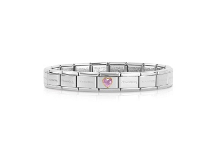 Composable Classic ZIRCONI SFACCETTATI CUORE accia