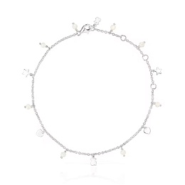 SILVER ANKLET CULTURED PEARL 26CM