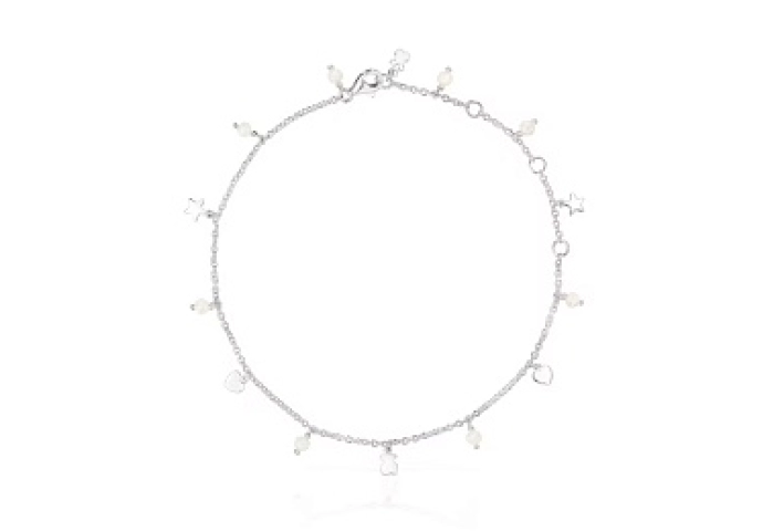 SILVER ANKLET CULTURED PEARL 26CM