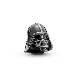 Star Wars Darth Vader dark oxidised sterlingsilver charm with blackenamel /799256C01