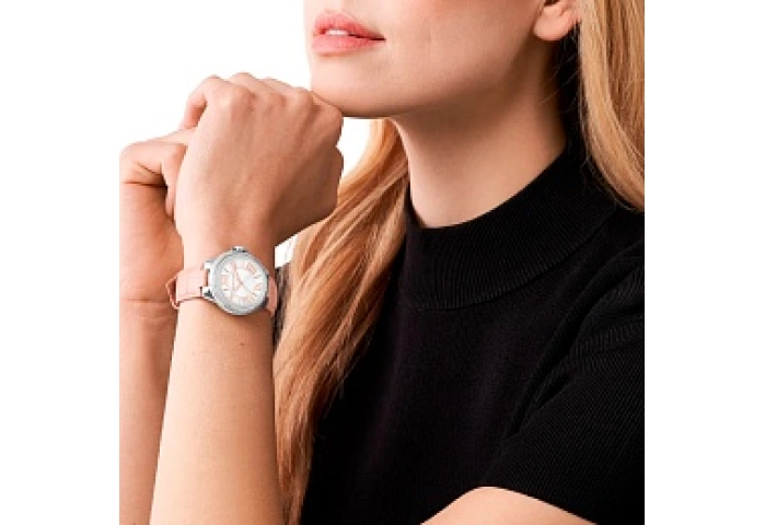 ANALOG WATCH 0 JWL SS LEATHER STRAP