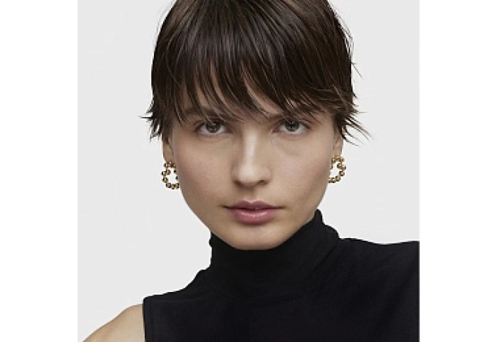 SILVER GOLDPLATED EARRINGS BALLS 25.68MM