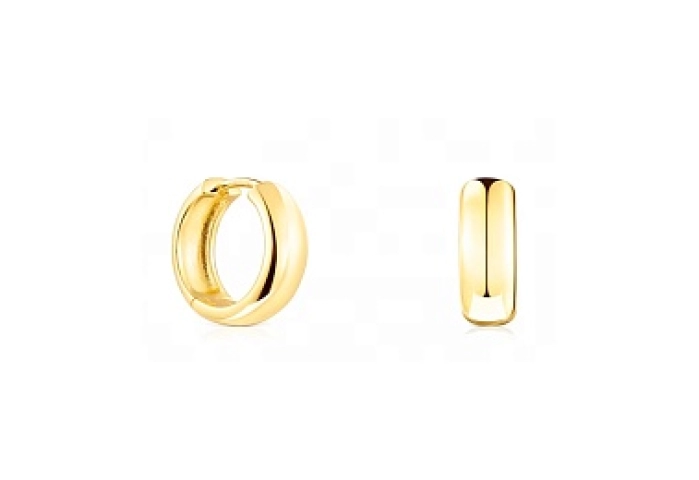 SILVER GOLD PLATED EARRINGS 16MM