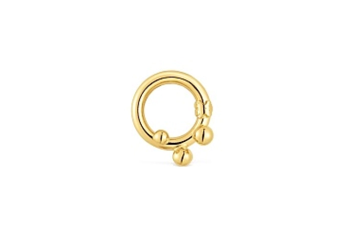 SILVER GOLD PLATED RING BALLS 16MM