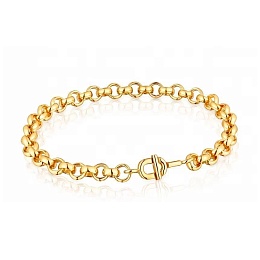 SILVER GOLD PLATED  BRACELET 17,5CMCM