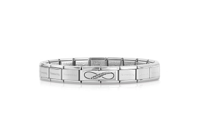 Composable DOUBLE Classic ENGRAVED acciaio Infinit