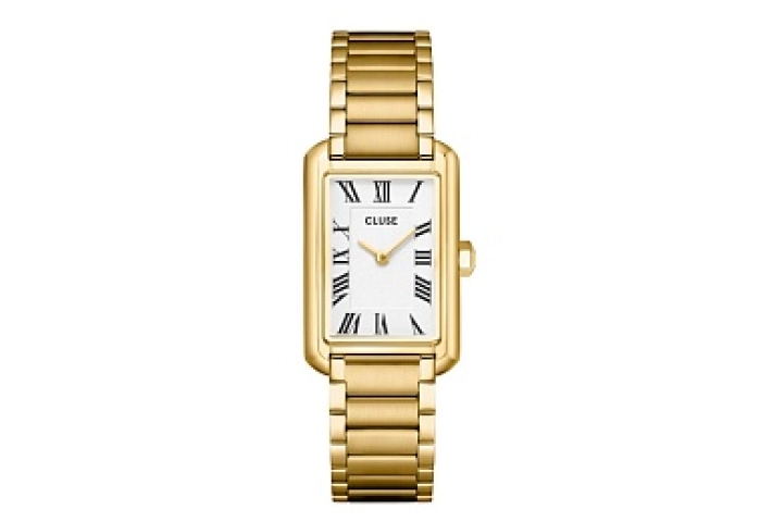Belissena Watch Steel, White, Gold Colour
