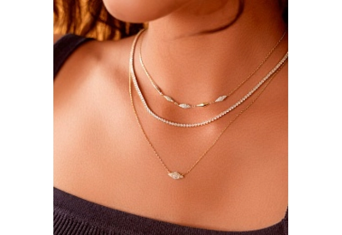 Gold Pavé Sparkle Necklace