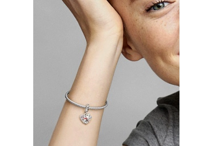 Disney Winnie the Pooh sterling silver double hear