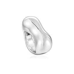 SILVER RING 30MM HEART N14