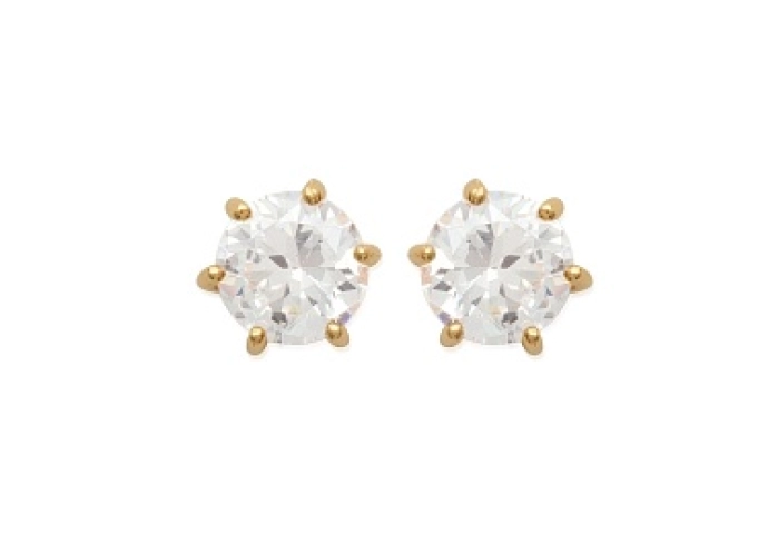 EARRINGSCZ 18 KT GOLD PLATED