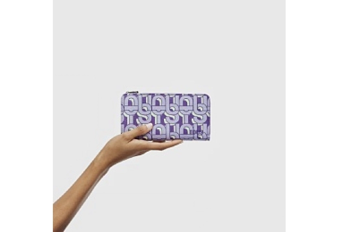 PVC.PU.COT,WALLET M.T MANIFESTO MAUVE
