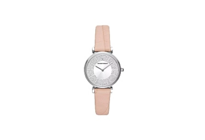 ANALOG WATCH 0 JWL SS LEATHER STRAP