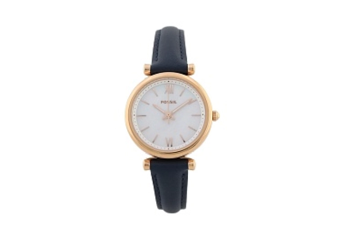MOP ANLG WATCH 0 JWL GP LEATHER STRP