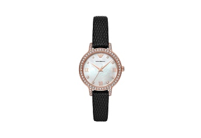 ANALOG WATCH 0 JWL GP LEATHER STRAP