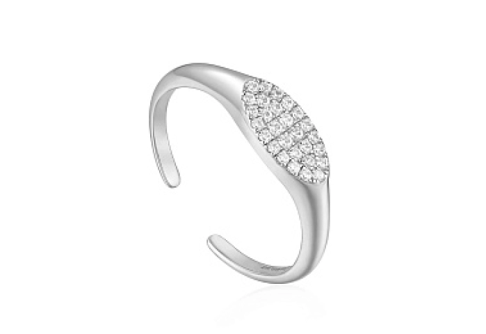 Glam Adjustable Signet Ring