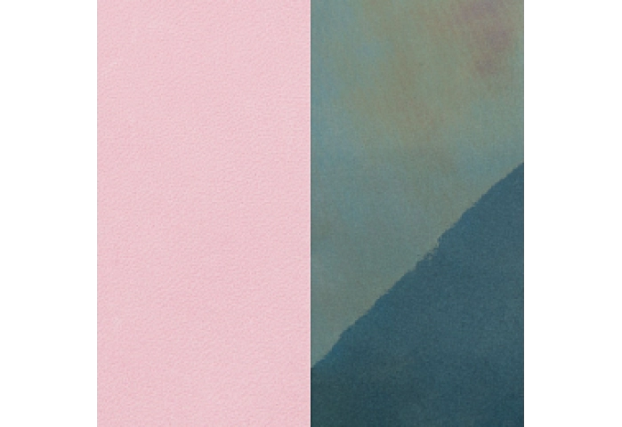 VINYL PIECE FOR JEWELRY 16MM PINK / PETROL COLOR V