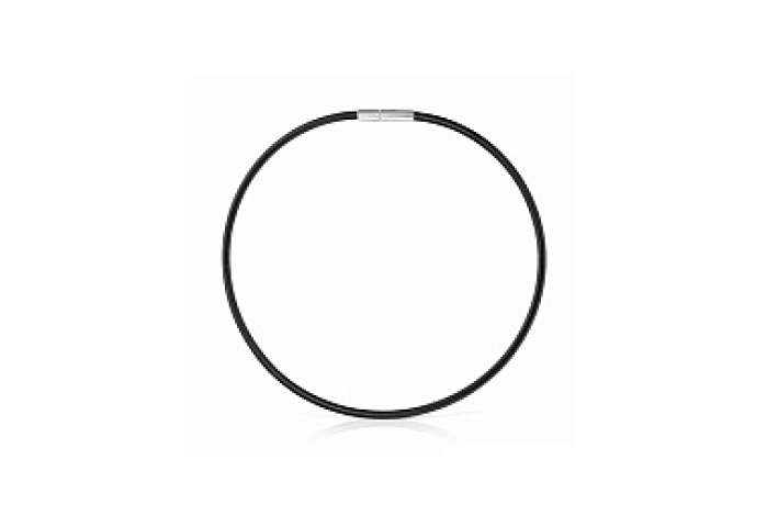 STEEL CHOKER 4MM BLACK MESH TUBE 42CM