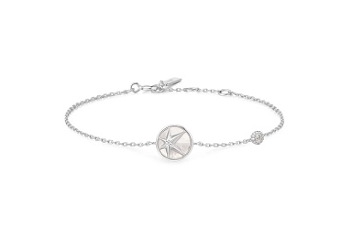Silver Star Mother-of-culture pearl Bracelet