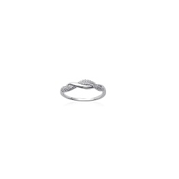 RINGPLATEDSILVERCZ 925 RHODIUM