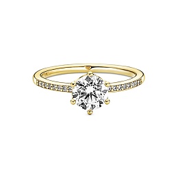 Crown Pandora Shine ring with clear cubiczirconia /168289C01-52