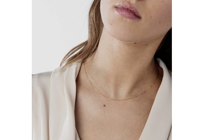 18KT GOLD CHOKER CHAIN 40CM