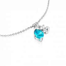 SILVER BRACELET LGG SAPPHIRE BEAR