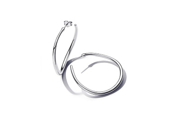 Sterling silver hoop earrings