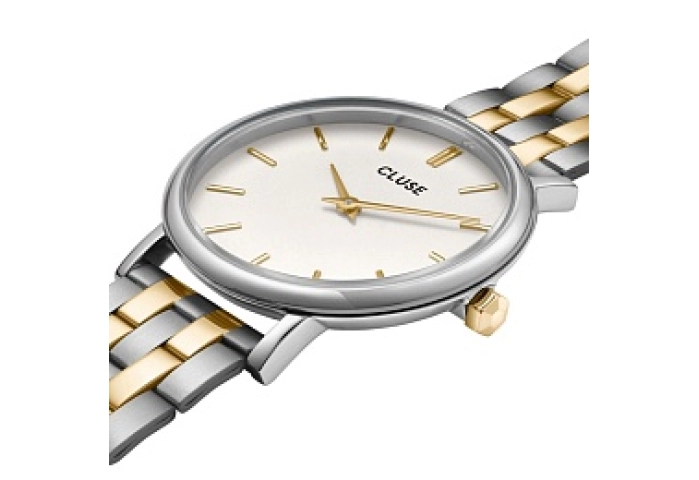 Pavane Petite 2.0 Steel Watch Coconut Milk, Bicolo