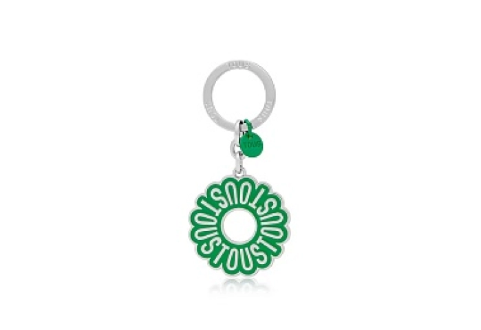 ZN.LAT.RE,KEYCHAIN T CIRCLE LOGO GREEN