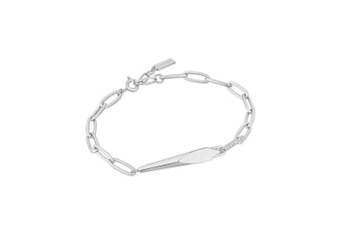 Silver Geometric Chunky Chain Bracelet