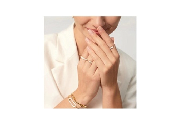 Gold Pavé Adjustable Ring