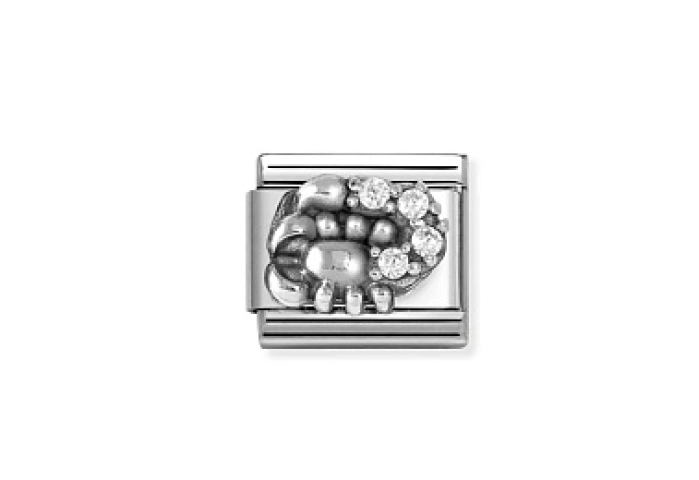 Composable Classic ZODIACO RELIEF acciaio, Scorpio